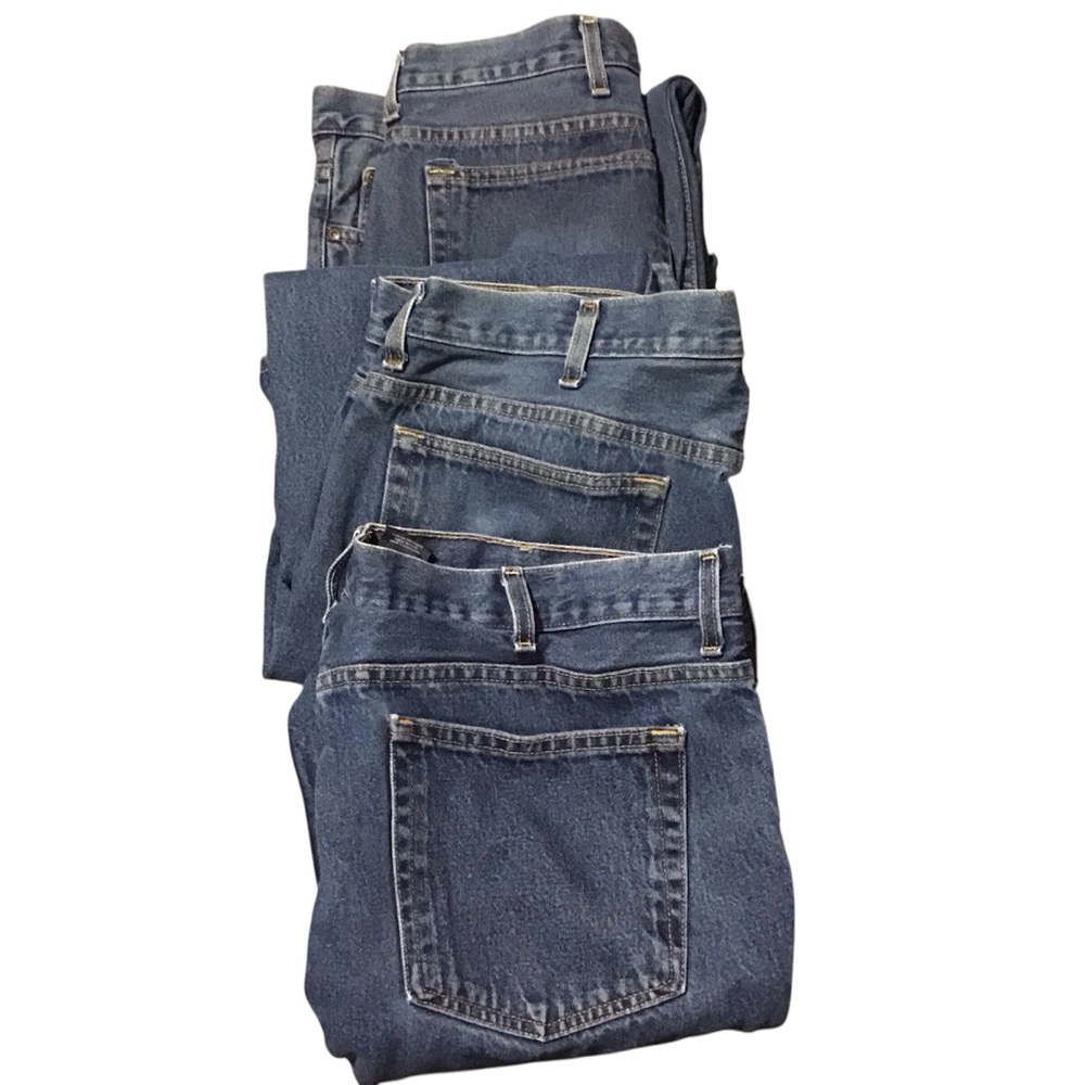 Faded Glory (3 pair)‎ Men's Original Fit Blue Jeans 42 X 30